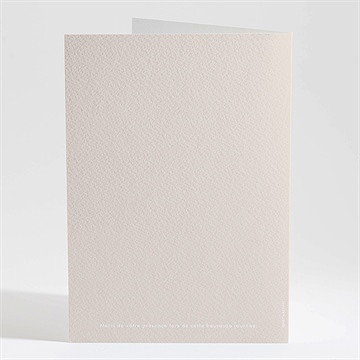 Livret de messe baptême lettre de cuivre - Dos du livret