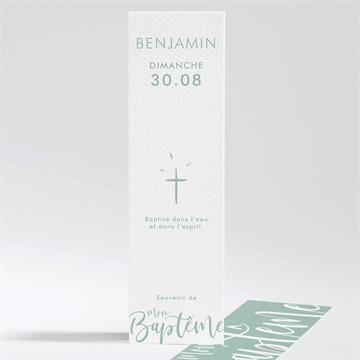 Signet baptême jeu de mots dorure