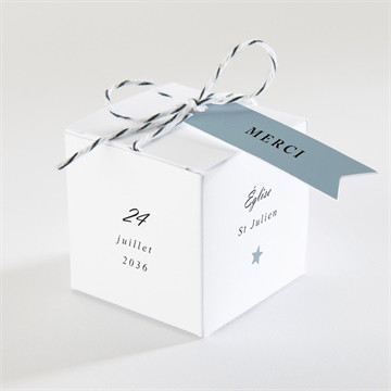 Boîte de dragées baptême paix et joie !