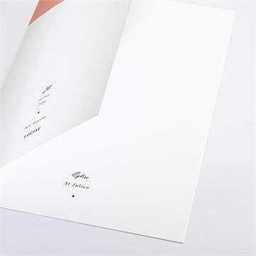 Livret de messe baptême millefeuille de rose - Détail du livret