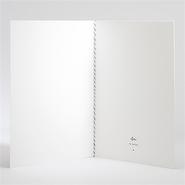 Livret de messe baptême millefeuille de rose - Intérieur du livret