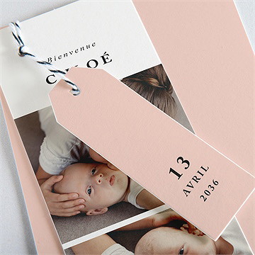 Faire-part naissance belle histoire - Détail du faire-part