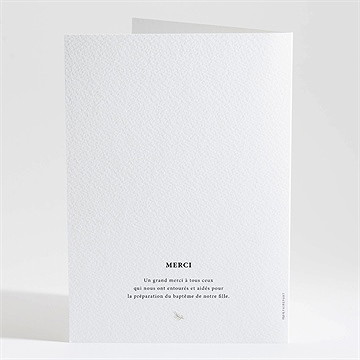 Livret de messe baptême photos miniatures - Dos du livret