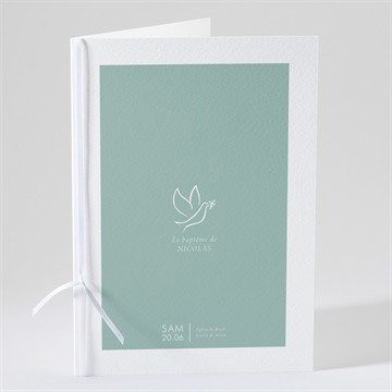 Livret de messe baptême sceau chic