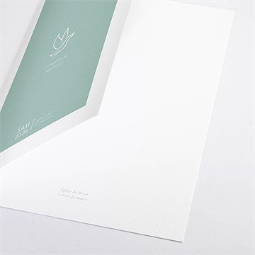 Livret de messe baptême sceau chic - Détail du livret