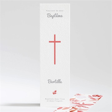 Signet baptême initiale en cuivre végétal