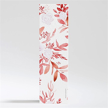 Signet baptême initiale en cuivre végétal - Dos du signet