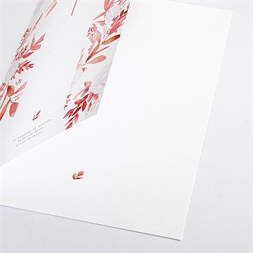 Livret de messe baptême initiale en cuivre végétal - Détail du livret