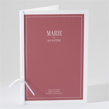 Livret de messe baptême polaroid chic !