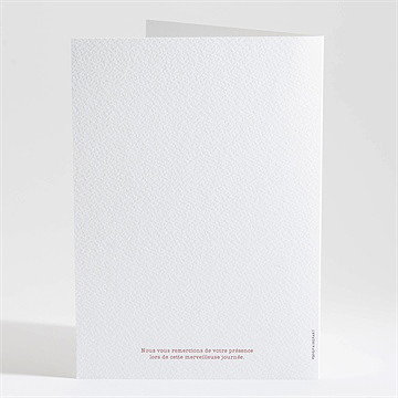 Livret de messe baptême polaroid chic ! - Dos du livret