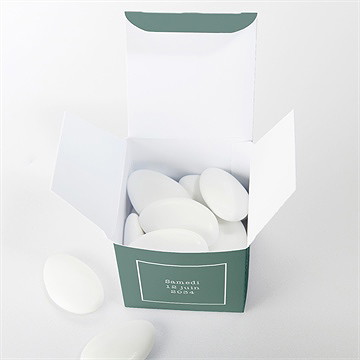 Boîte de dragées mariage se serrer fort - Intérieur de la boîte