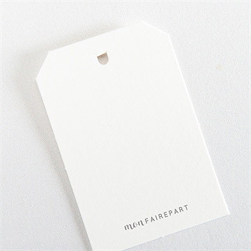 Etiquette mariage se serrer fort - Dos de l'étiquette