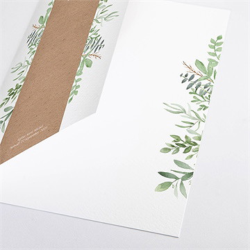 Livret de messe baptême kraft végétal - Détail du livret