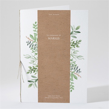 Livret de messe communion illustration végétale magnet