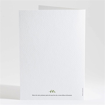 Livret de messe communion illustration végétale - Dos du livret