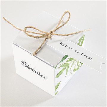 Boîte de dragées communion ornements - Dessus de la boîte