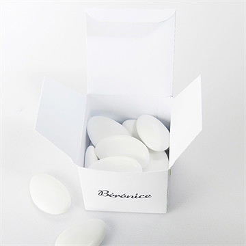 Boîte de dragées communion ornements - Intérieur de la boîte