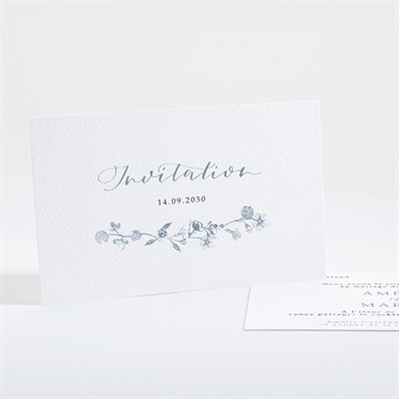 Carton d'invitation mariage composition végétale