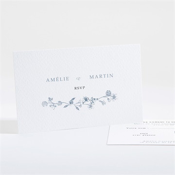 Carton réponse mariage composition végétale