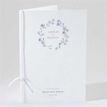 Livret de messe mariage composition végétale