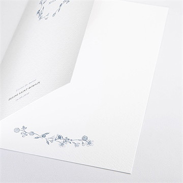 Livret de messe mariage composition végétale - Détail du livret