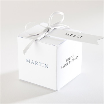 Boîte de dragées mariage composition végétale