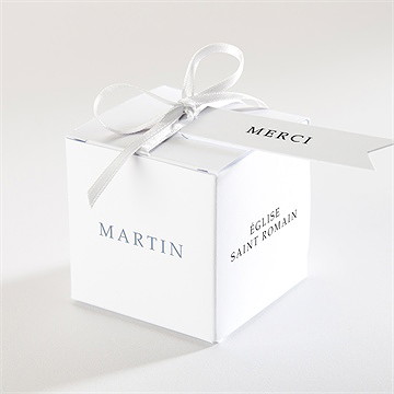 Boîte de dragées mariage composition végétale