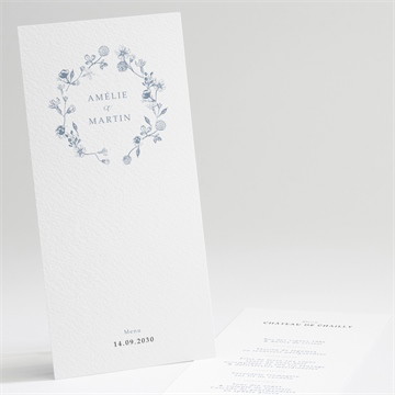 Menu mariage composition végétale