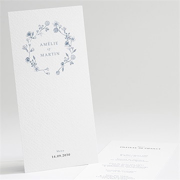 Menu mariage composition végétale