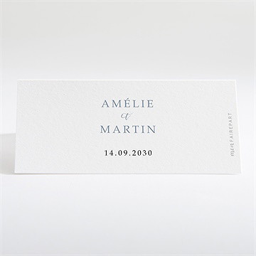 Marque-place mariage composition végétale - Dos du marque-place