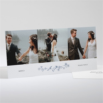 Remerciement mariage composition végétale