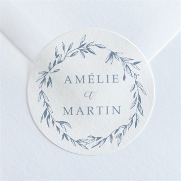 Sticker mariage composition végétale