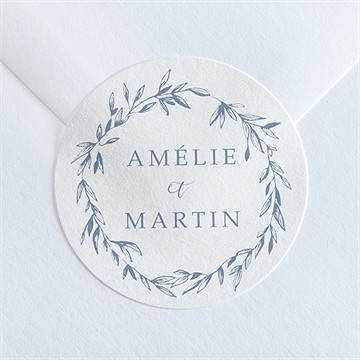 Sticker mariage composition végétale