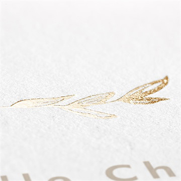 Faire-part de baptême envolée minimaliste - Détail du dos du faire-part