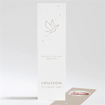 Signet baptême envolée minimaliste