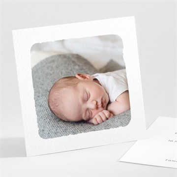 Remerciement naissance tenue vintage garçon