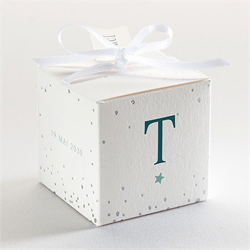 Boîte de dragées communion ma couronne - Dos de la boîte