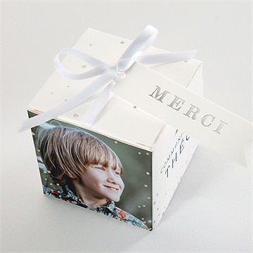 Boîte de dragées communion ma couronne - Dessus de la boîte