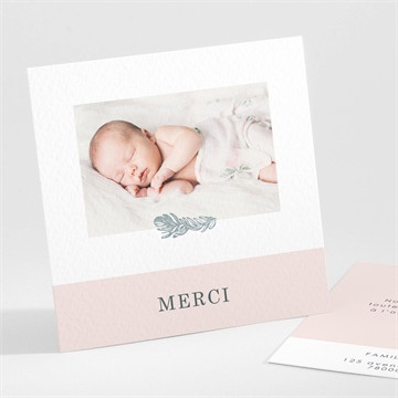 Remerciement naissance couronne et poudre