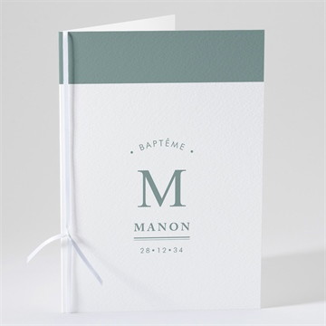 Livret de messe baptême annonce en or