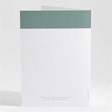 Livret de messe baptême annonce en or - Dos du livret