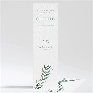 Signet baptême jolie annonce champêtre