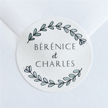 Sticker mariage avec programme