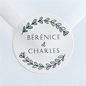 Sticker mariage avec programme