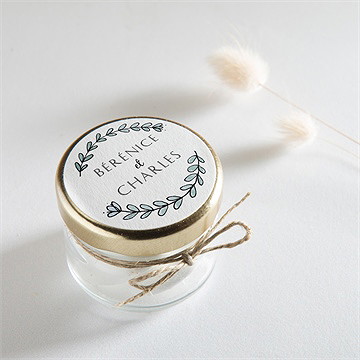 Sticker mariage avec programme - Mise en situation