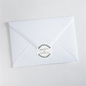 Sticker mariage avec programme - Mise en situation