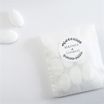 Sticker mariage avec programme - Mise en situation