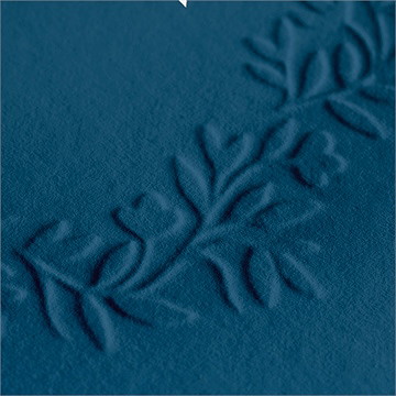 Faire-part naissance couronne en relief - Détail du faire-part