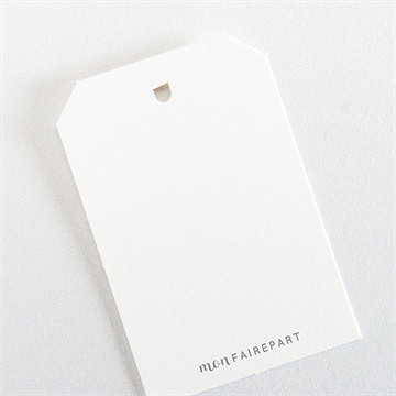 Etiquette baptême jeu de mots - Dos de l'étiquette