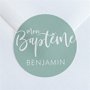 Sticker baptême jeu de mots